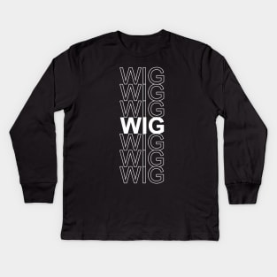 wig multi Kids Long Sleeve T-Shirt